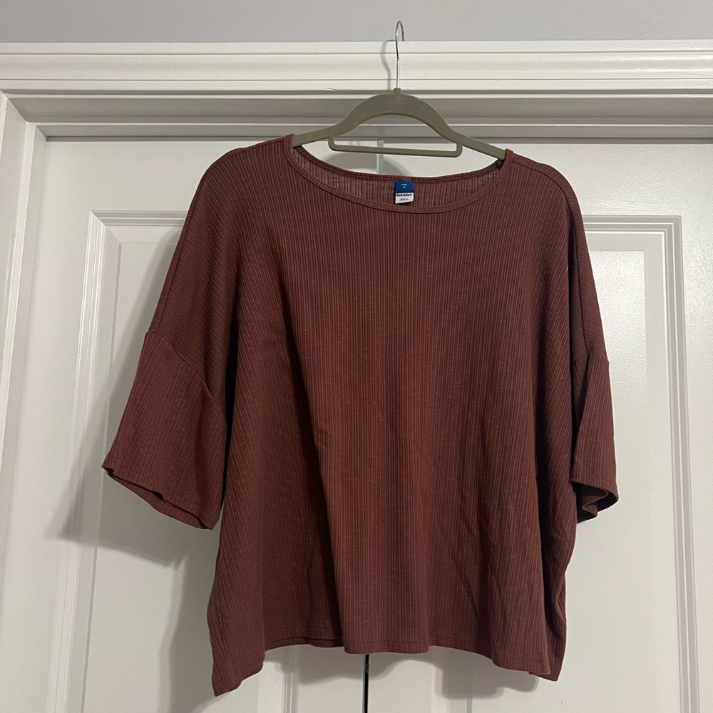 Old Navy Women's Rust Short Sleeve Top
